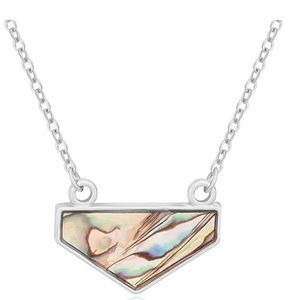 PANGRUI Crystal Nature Abalone Pendant Necklace